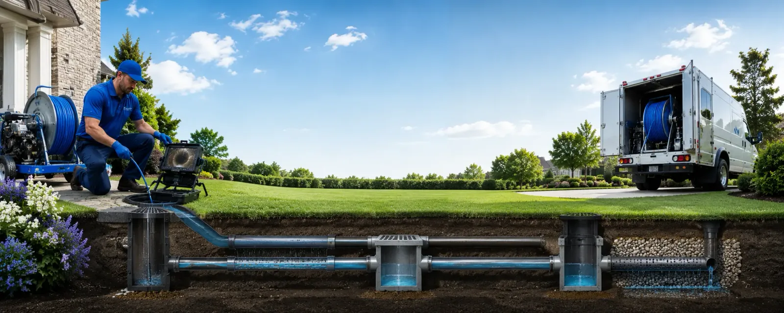 Outdoor drain cleaning information for Rinard, IL